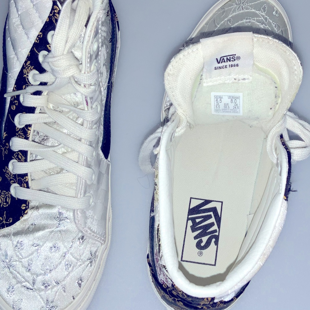 Vans Floral Patchwork Checkers High-Top Sneakers - image 6